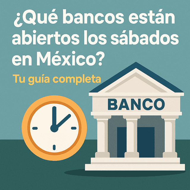 ¿Qué bancos están abiertos los sábados en México? Tu guía completa
